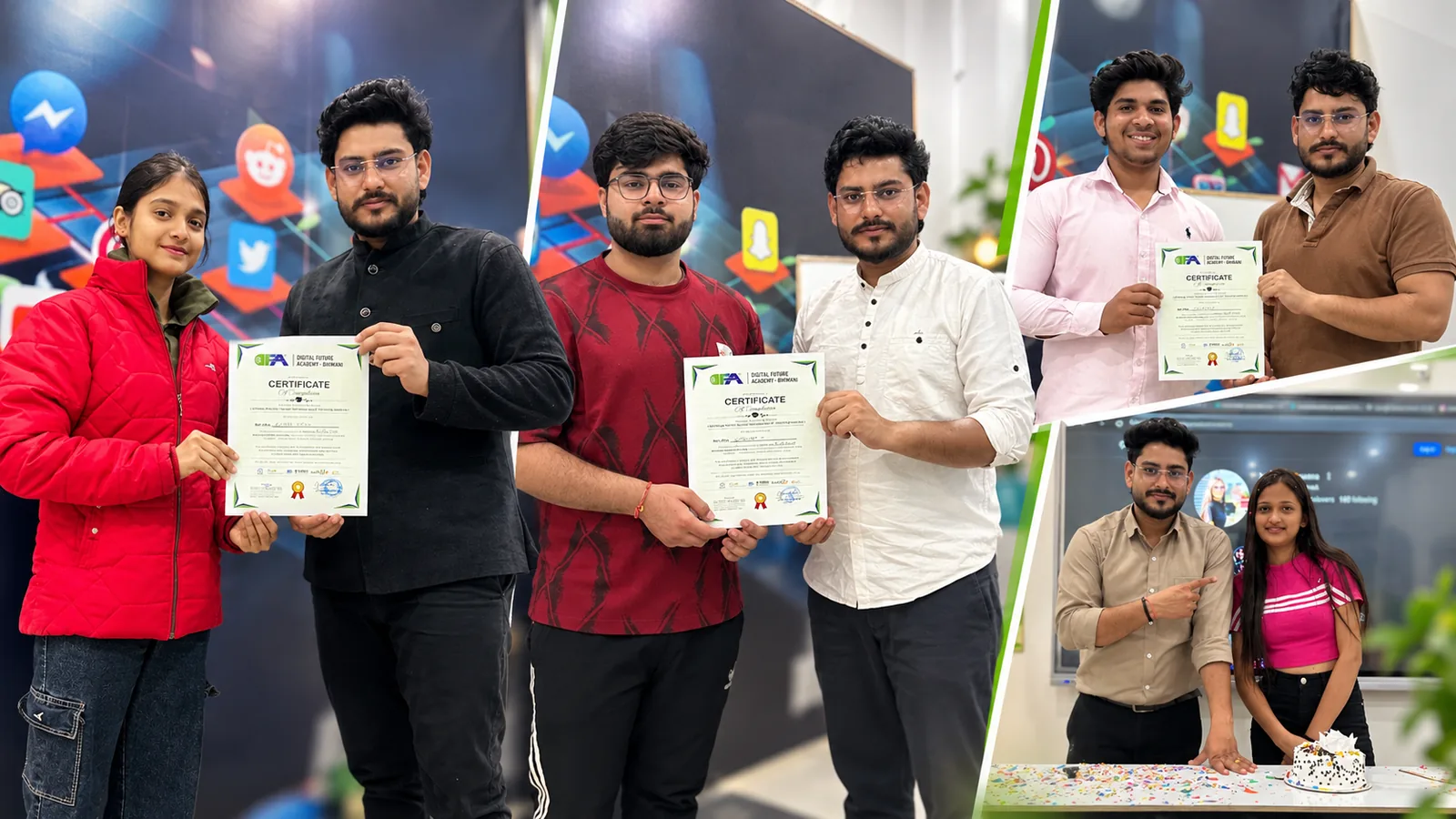 Certificate distribution at Digital Future Academy